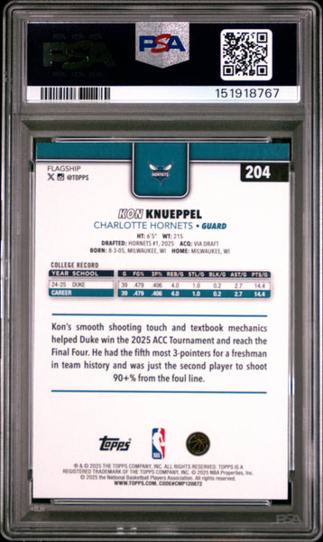 Kon Knueppel - 2025 Topps PSA 10