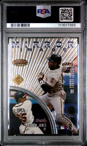 J. Cruz Ken Griffey - 1997 Bowman's Best Mirror Image A. Jones B. Bonds PSA 10