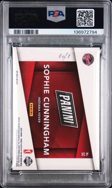 Sophie Cunningham - 2025 Panini WNBA Marketing Splash Gold Vinyl PSA 9 1/1