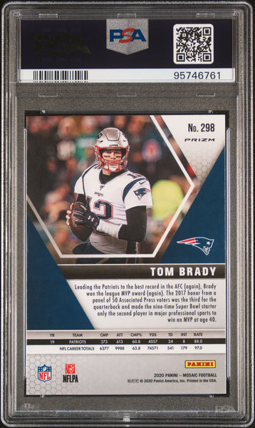 Tom Brady - 2020 Panini Mosaic Camo Pink PSA 10