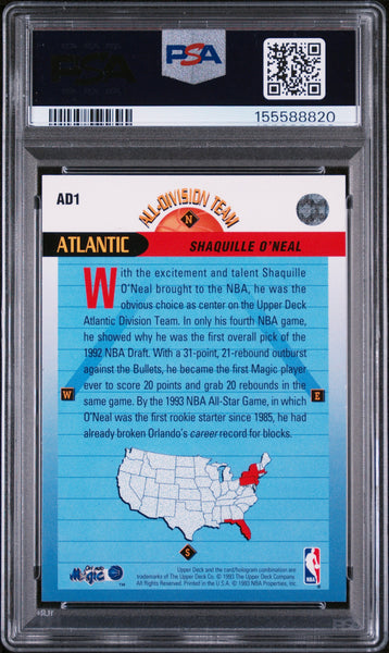 Shaquille O'Neal - 1992 Upper Deck All-Division Team PSA 10