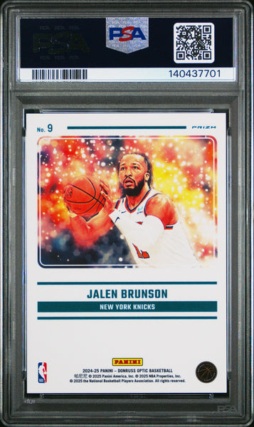 Jalen Brunson - 2024 Panini Donruss Optic Mythical PSA 10