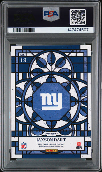 Jaxson Dart - 2025 Panini Mosaic Stained Glass PSA 10 Case Hit