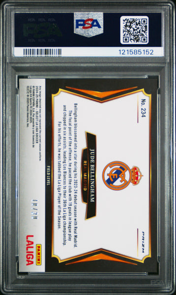 Jude Bellingham - 2024-25 Panini Select La Liga Winter Camo PSA 9 10/30