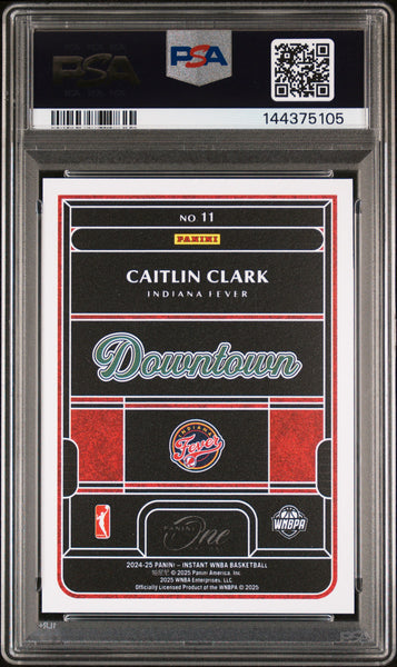 Caitlin Clark - 2024 Panini Rookie Royalty WNBA Downtown PSA 10 Case Hit