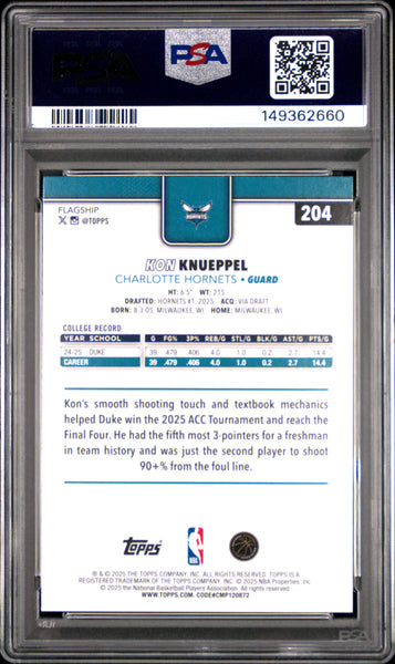 Kon Knueppel - 2025 Topps PSA 10
