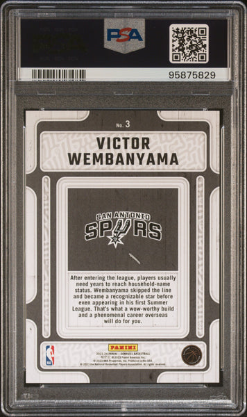 Victor Wembanyama - 2023 Panini Donruss /25 Rookie Red Fireworks PSA 10