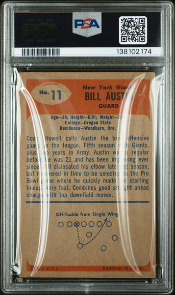 Bill Austin - 1955 Bowman PSA 4