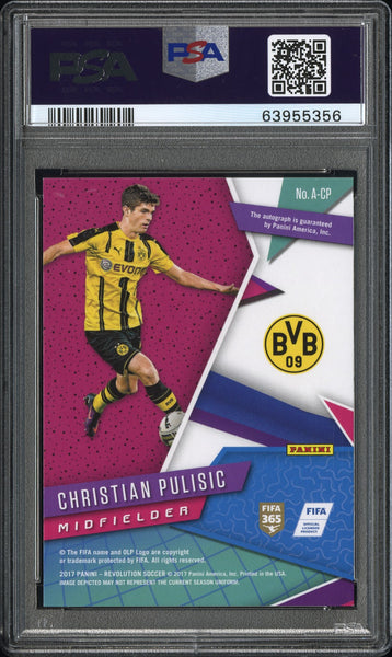 Christian Pulisic - 2017 Panini Revolution Autograph PSA 10