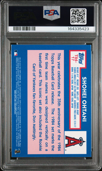 Shohei Ohtani - 2019 Topps Silver Pack 1984 Chrome Promo #17 PSA 8