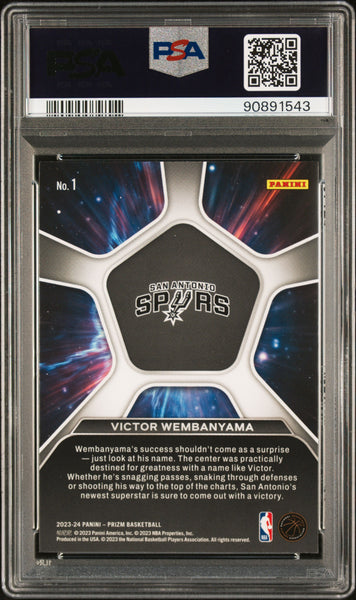 Victor Wembanyama - 2023 Panini Prizm Deep Space PSA 9