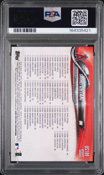 Shohei Ohtani - 2018 Topps Update Rookie #US189 PSA 9