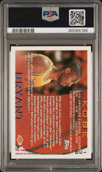 Kobe Bryant - 1996 Topps PSA 10