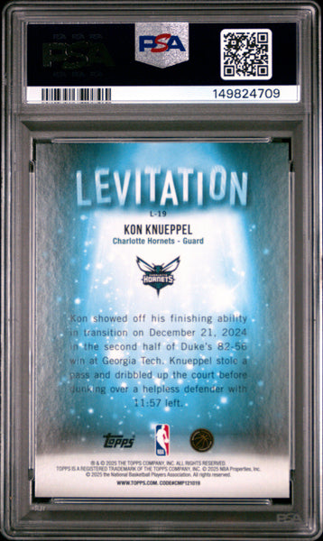 Kon Knueppel - 2025 Topps Levitation PSA 9
