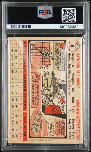 Ray Boone - 1956 Topps White Back PSA 4