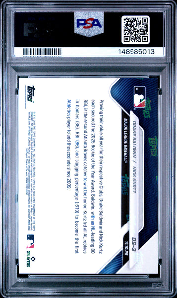 N. Kurtz D. Baldwin - 2025 Topps Now Offseason PSA 10