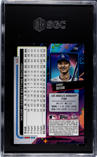 Shohei Ohtani - 2024 Topps Cosmic Chrome SGC 9