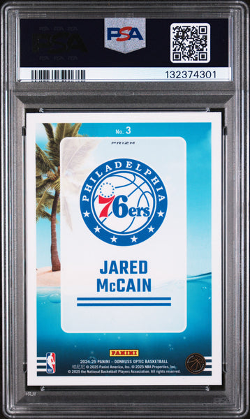 Jared Mccain - 2024 Panini Donruss Optic Splash! Purple PSA 10