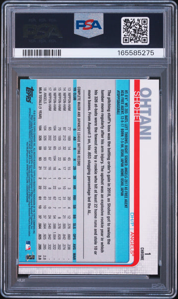 Shohei Ohtani - 2019 Topps Chrome Variation Refractor PSA 9