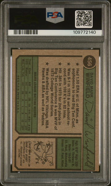 Dave Winfield - 1974 Topps PSA 5