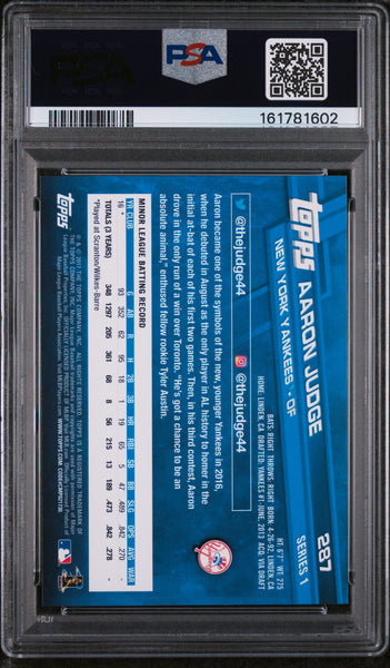 Aaron Judge - 2017 Topps Rookie #287 PSA 10