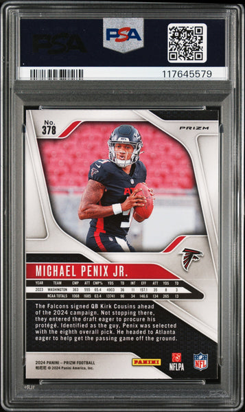 Michael Penix JR. - 2024 Panini Prizm Disco PSA 10