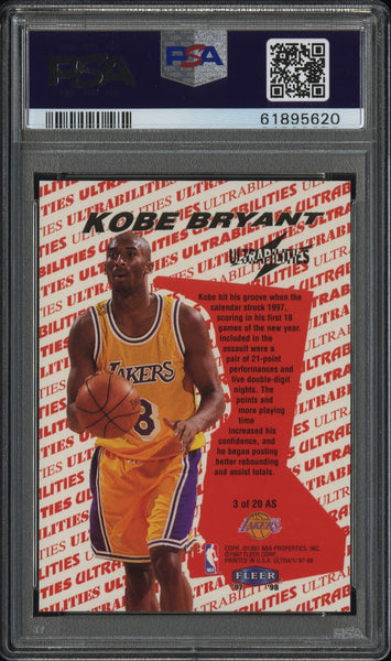 Kobe Bryant - 1997 Ultra Ultrabilities All Star PSA 10