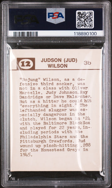 Jud Wilson - 1974 Laughlin Old-Time Black Stars PSA 6