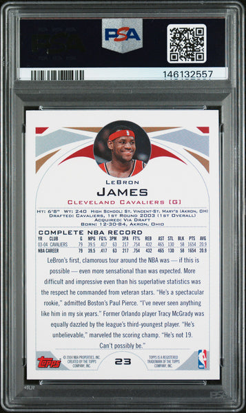 LeBron James - 2004 Topps PSA 10