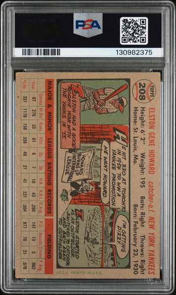 Elston Howard - 1956 Topps PSA 3
