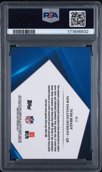 Tom Brady - 2025 Topps Chrome Sapphire Edition Infinite Sapphire PSA 9