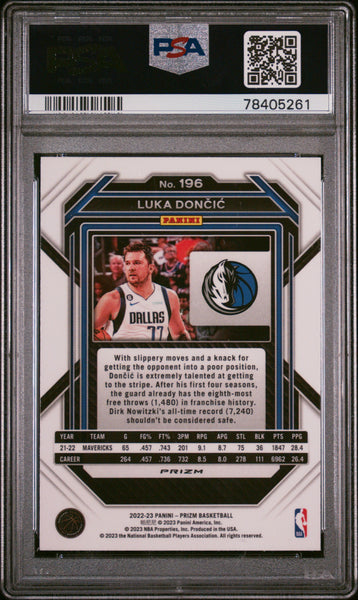 Luka Doncic - 2022 Panini Prizm Pink Ice PSA 9