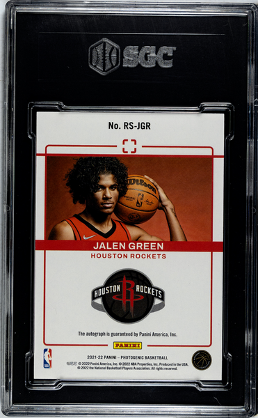 Jalen Green - 2021 Panini Photogenic Rookie SIG. SGC 10