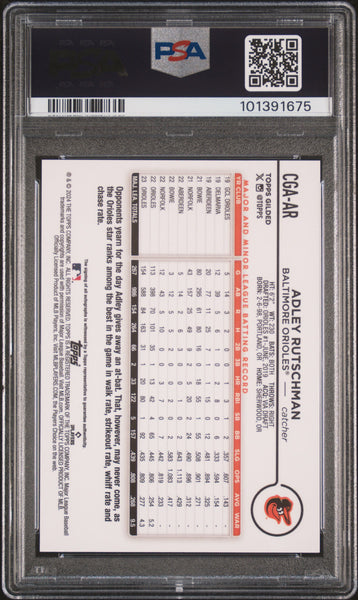 Adley Rutschman - 2024 Topps Gilded Collection Gold Autograph Rose PSA 10 20/25