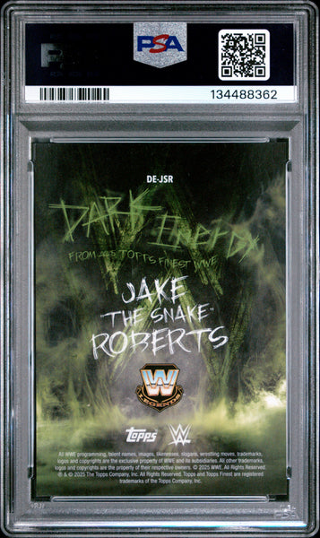 Jake Roberts - 2025 Topps Finest WWE Dark Energy PSA 10