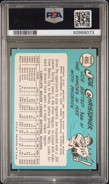 Joe Christopher - 1965 Topps PSA 9