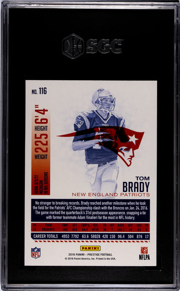 Tom Brady - 2016 Panini Prestige SGC 10