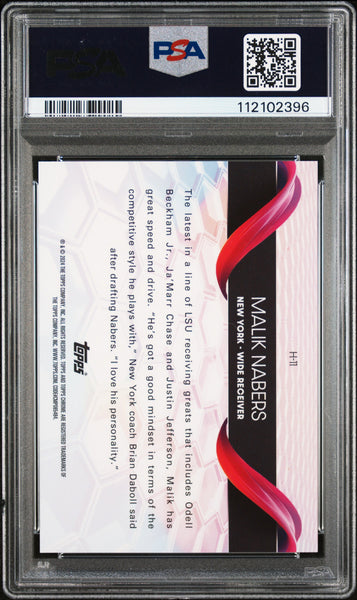 Malik Nabers - 2024 Topps Chrome Helix PSA 10