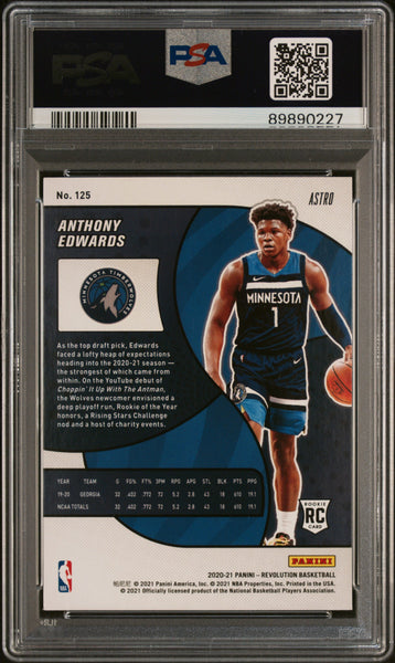 Anthony Edwards - 2020 Panini Revolution Astro PSA 9