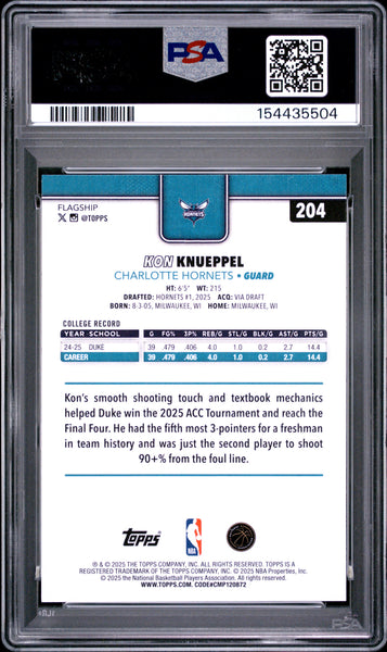 Kon Knueppel - 2025 Topps PSA 10