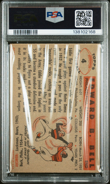Eddie Bell - 1956 Topps PSA 6