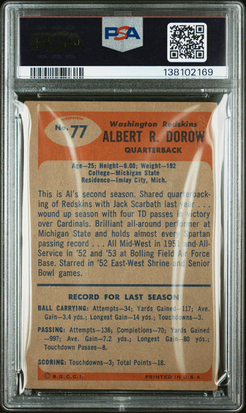 Al Dorow - 1955 Bowman PSA 3