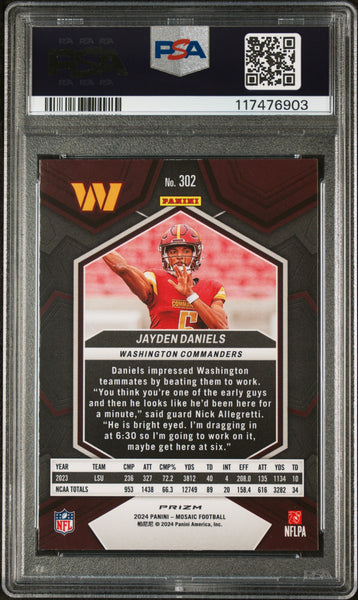Jayden Daniels - 2024 Panini Mosaic PSA 10