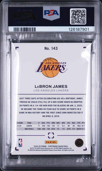 LeBron James - 2024 Panini Photogenic #143 PSA 9