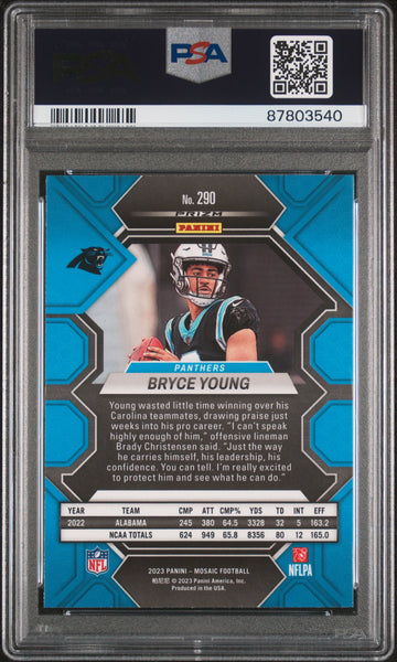 Bryce Young - 2023 Panini Mosaic Camo Pink PSA 10