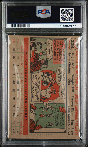 Bud Podbielan - 1956 Topps PSA 4