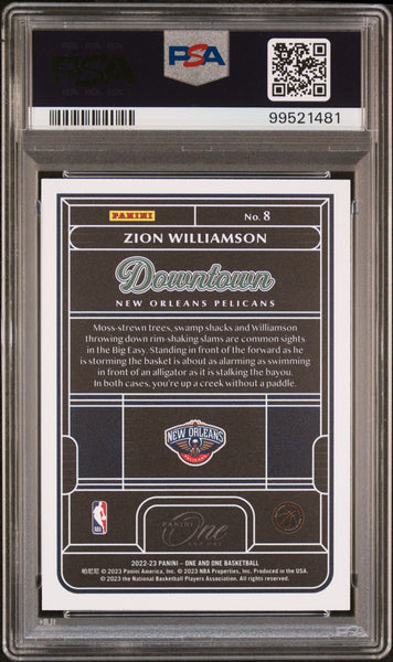 Zion Williamson - 2022 Panini One And One Downtown PSA 10