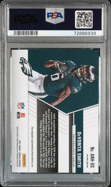 Devonta Smith - 2021 Panini Mosaic Autographs No Huddle PSA 10