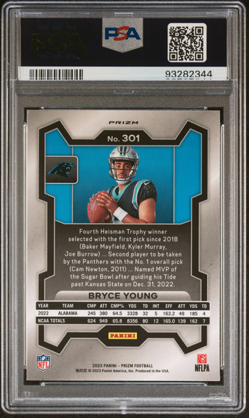 Bryce Young - 2023 Panini Prizm Variation PSA 9