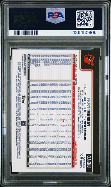 Eddie Murray - 2025 Topps Chrome Legend Autographs PSA 9 /50